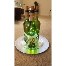Decorated Wine Bottles with LED Lights   173355687305